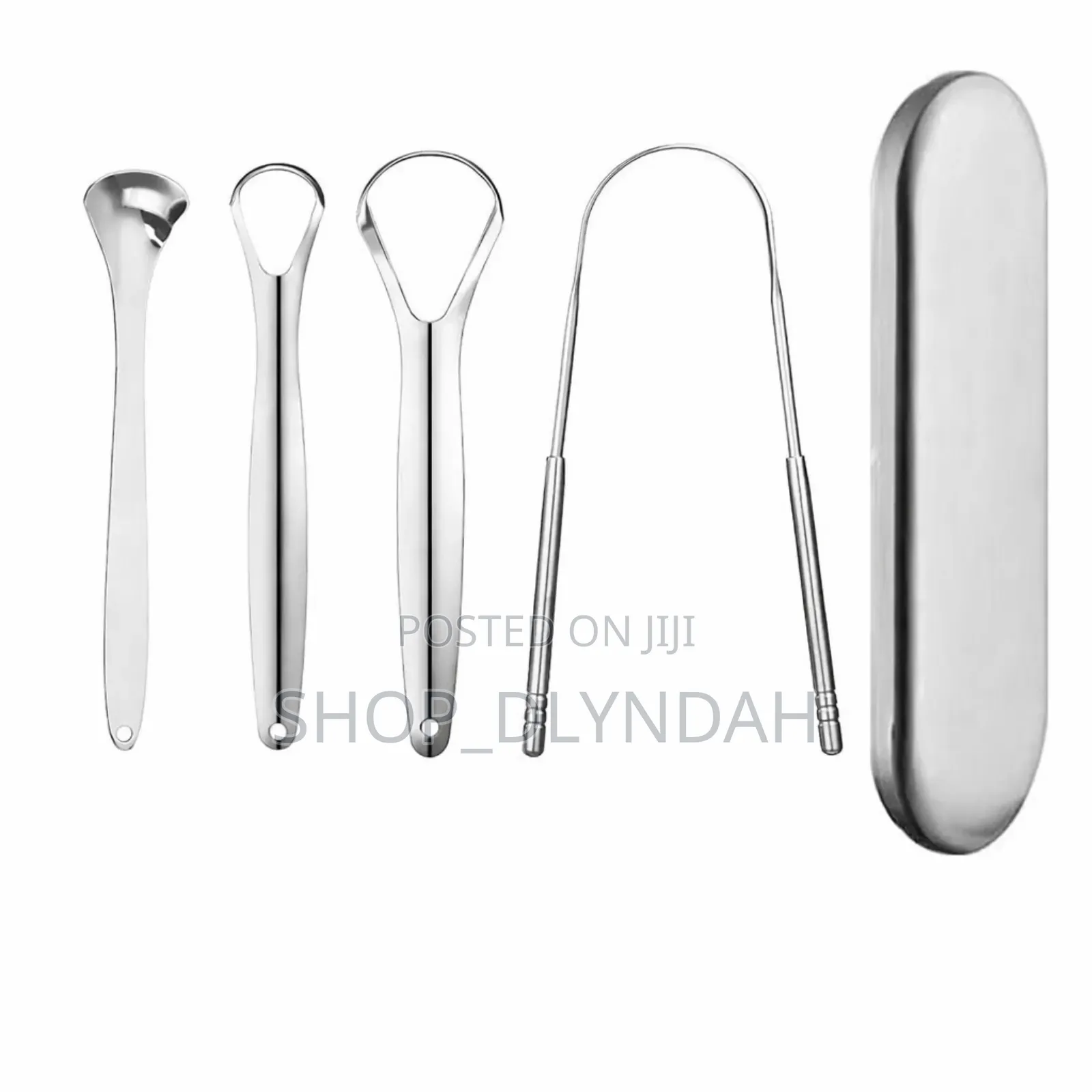 Stainless Steel Tongue Scraper Set