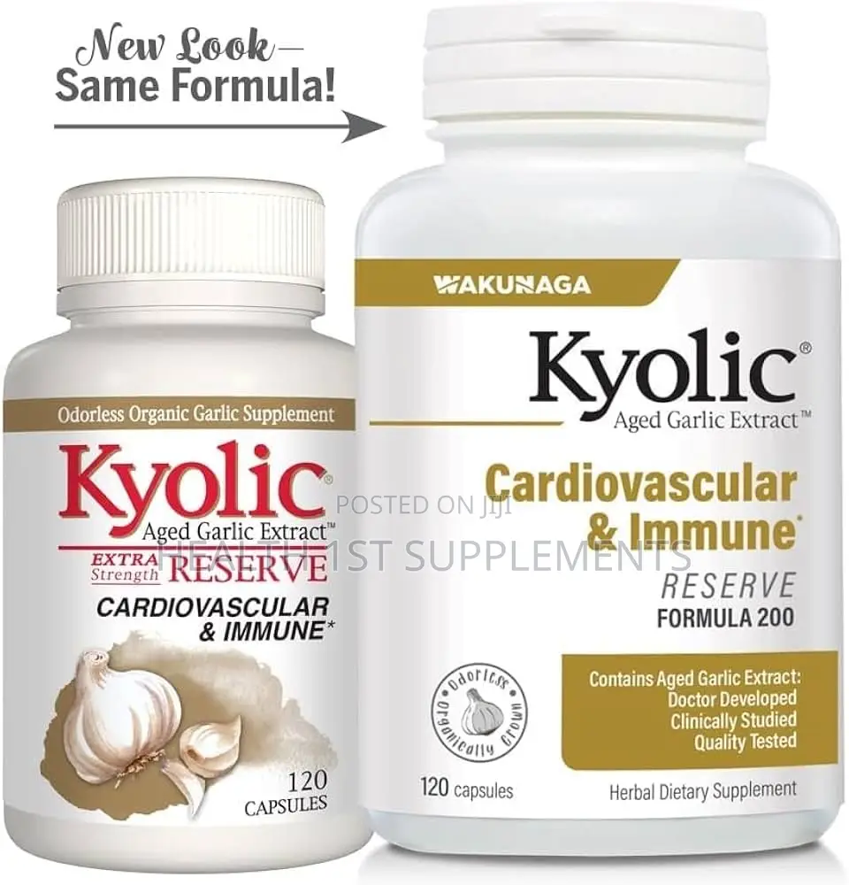 Kyolic Aged Garlic Extract, Blood Pressure (600mg Per Capsule)120 Caps