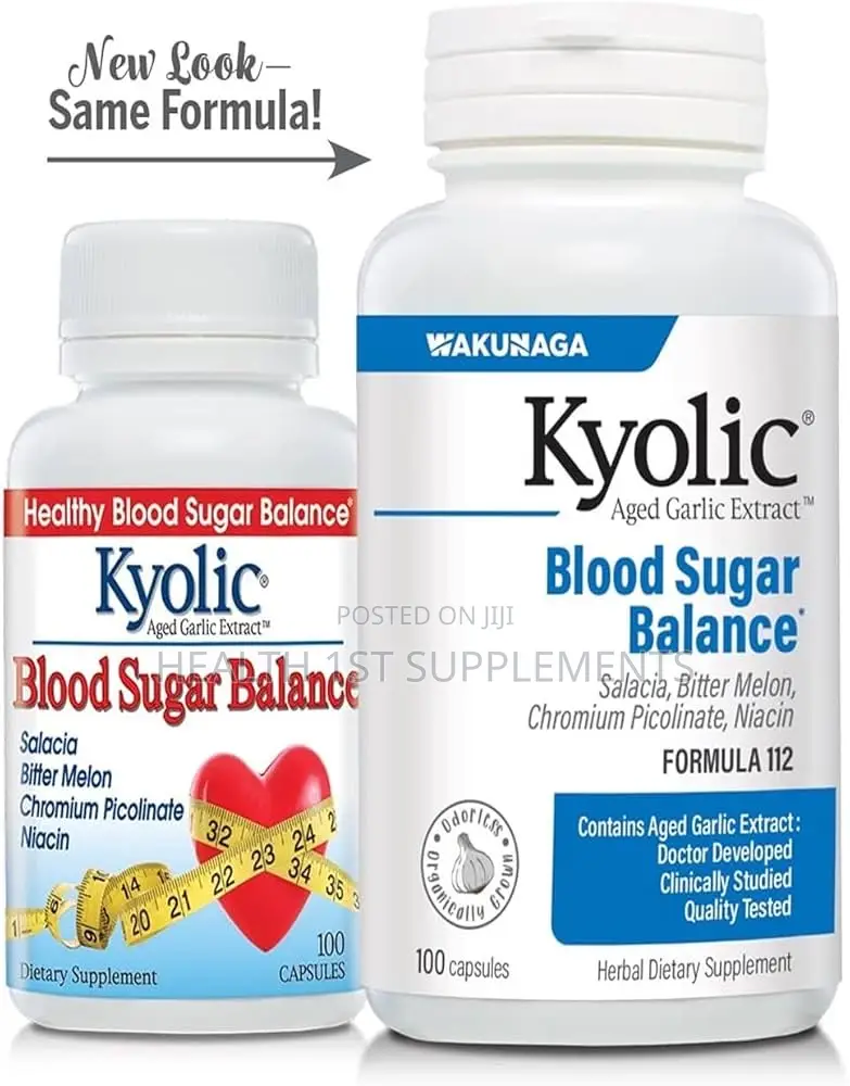 Kyolic, Diabetics, Blood Sugar Balance, 100 Capsules