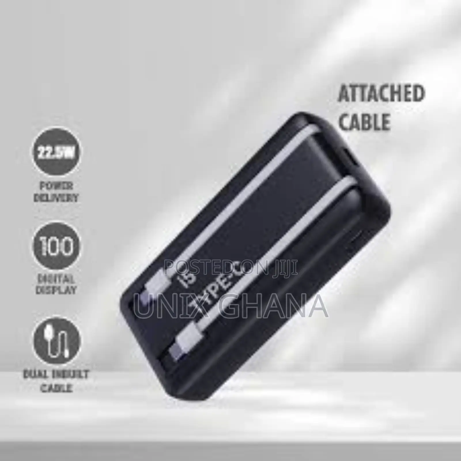 Unix Power Bank, Usb 20000mah, Type C ,iPhone
