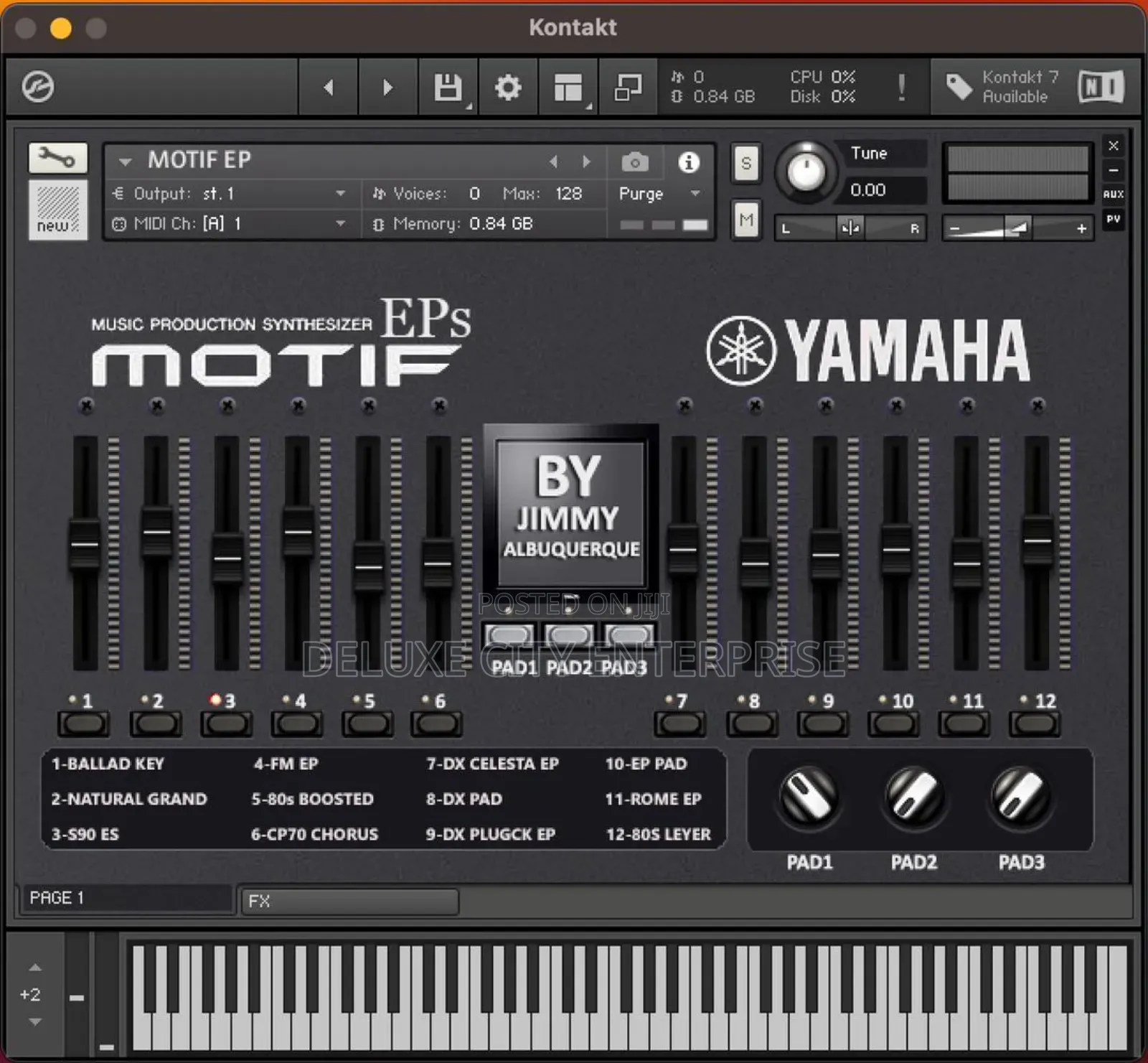 Yamaha Motif Eps for Kontakt