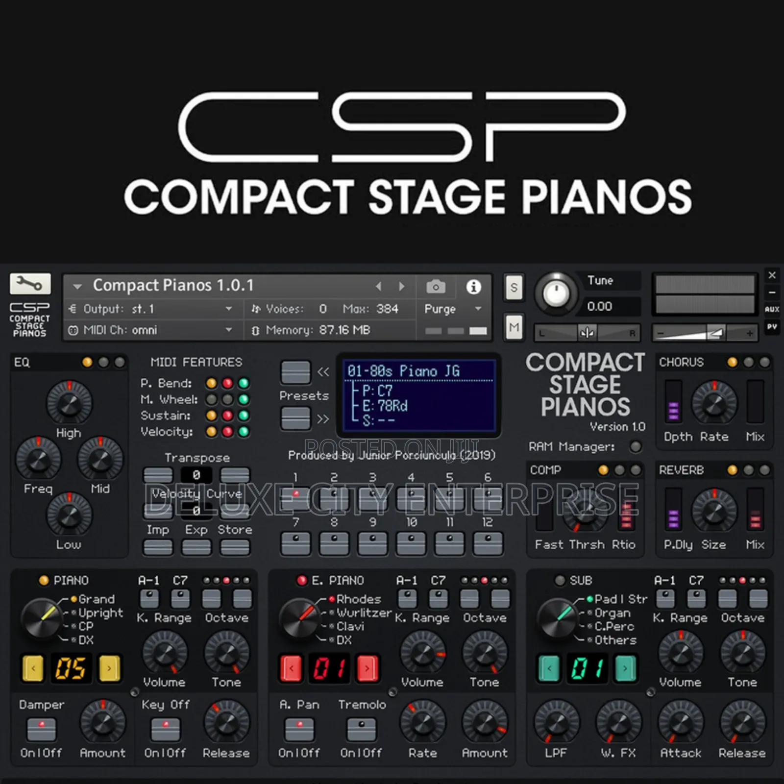 Compact Stage Pianos (Kontakt Library)