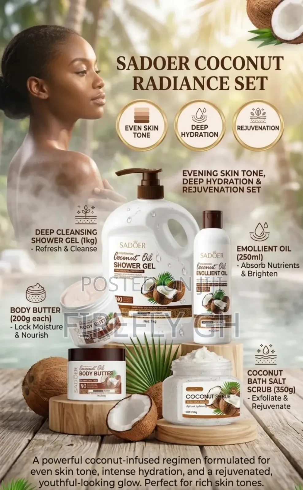 Coconut Oil Nourishing Skin Care Set