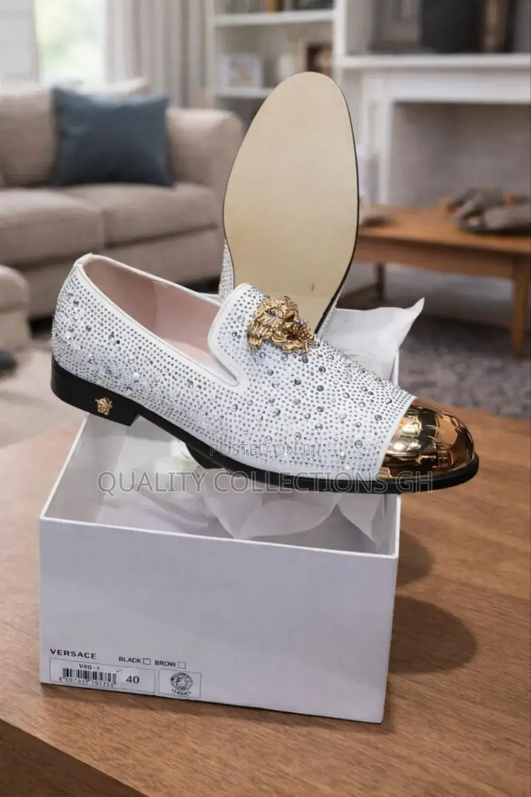 Versace White Executive Shoe