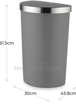 Tower Curved Sensor Bin With Bin Liner Retainer Ring, Durable Pp Body