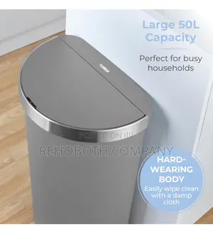 Tower Curved Sensor Bin With Bin Liner Retainer Ring, Durable Pp Body