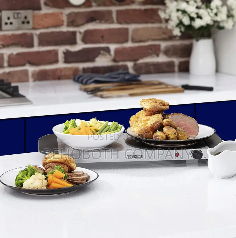 Tower Three Tray Buffet Server and Plate Warmer
