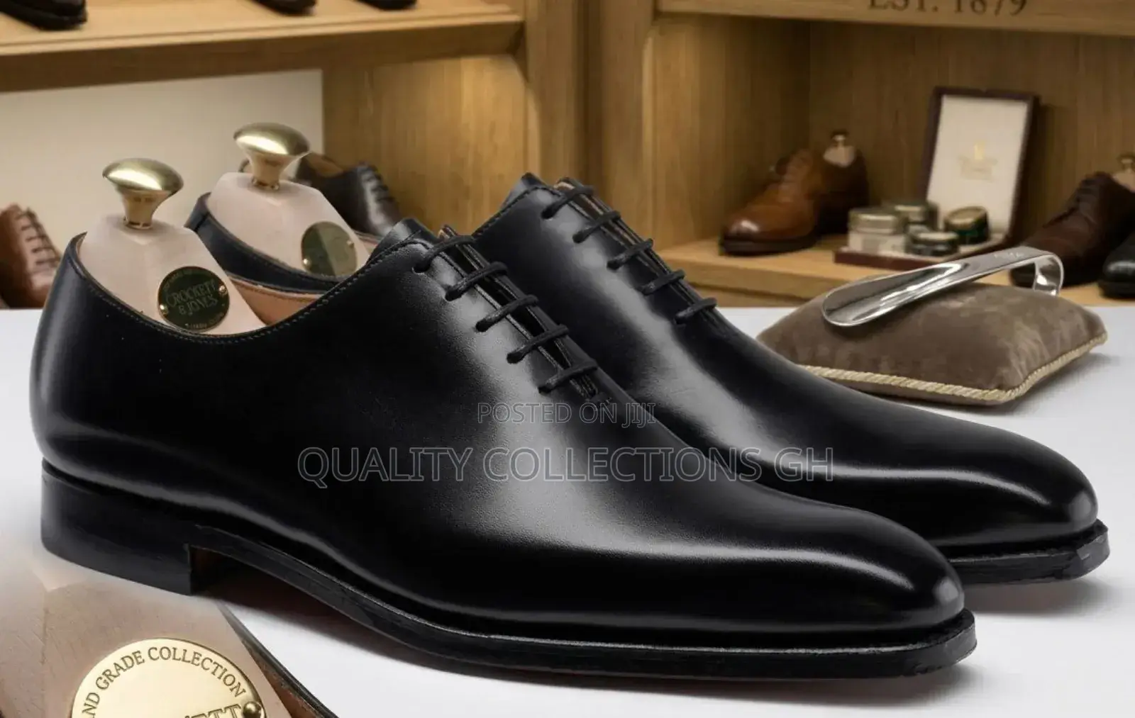 Black Leather Executive Shoe