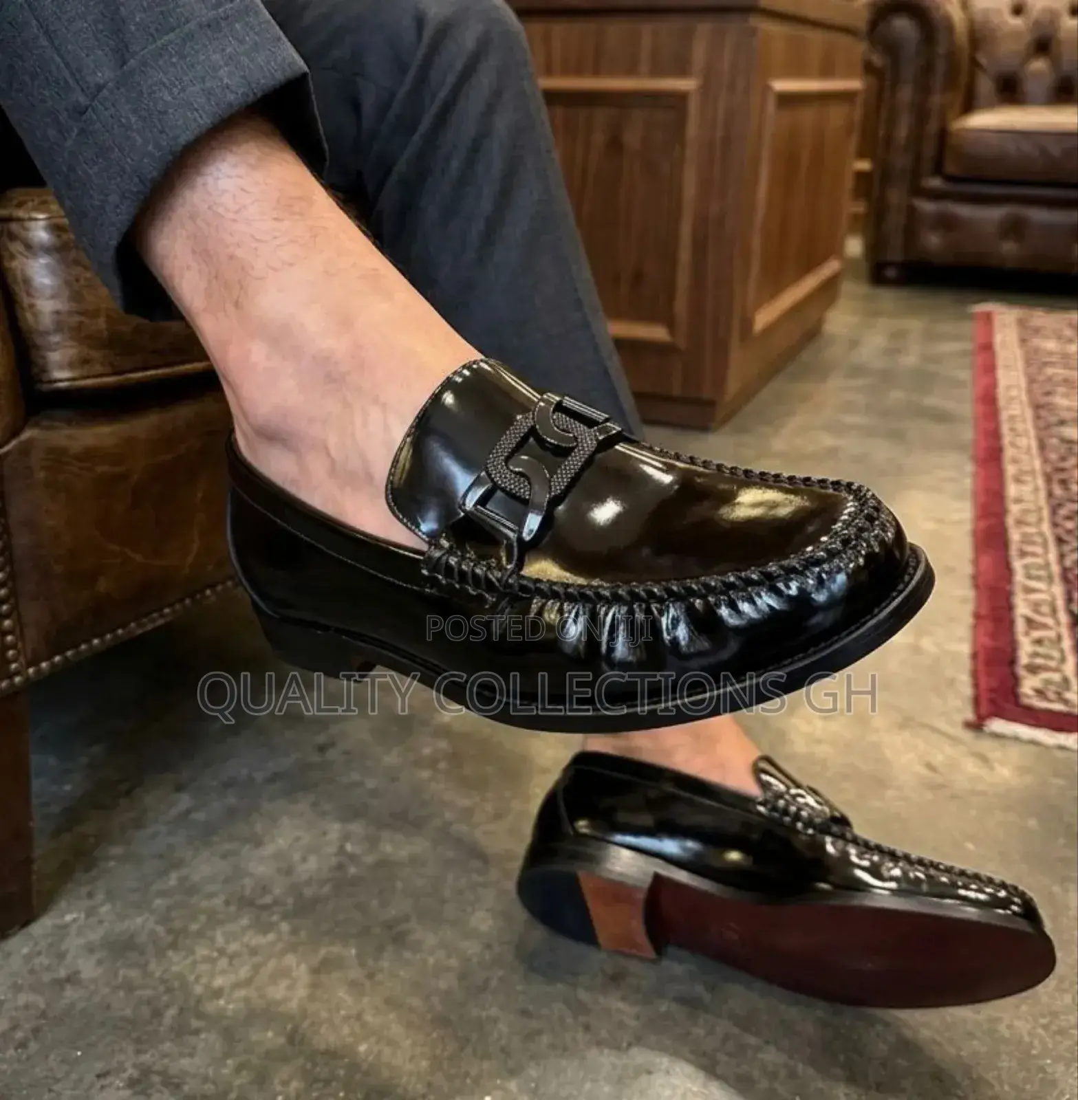 Mirror Black Executive Shoe