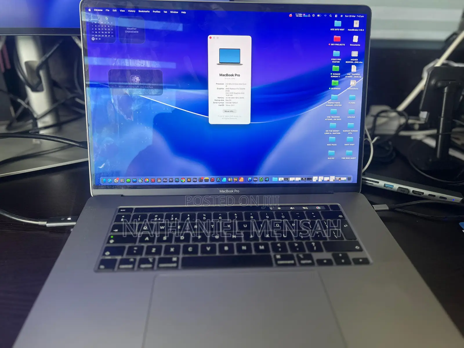 Laptop Apple MacBook Pro 2019 32GB Intel Core i9 SSD 1T