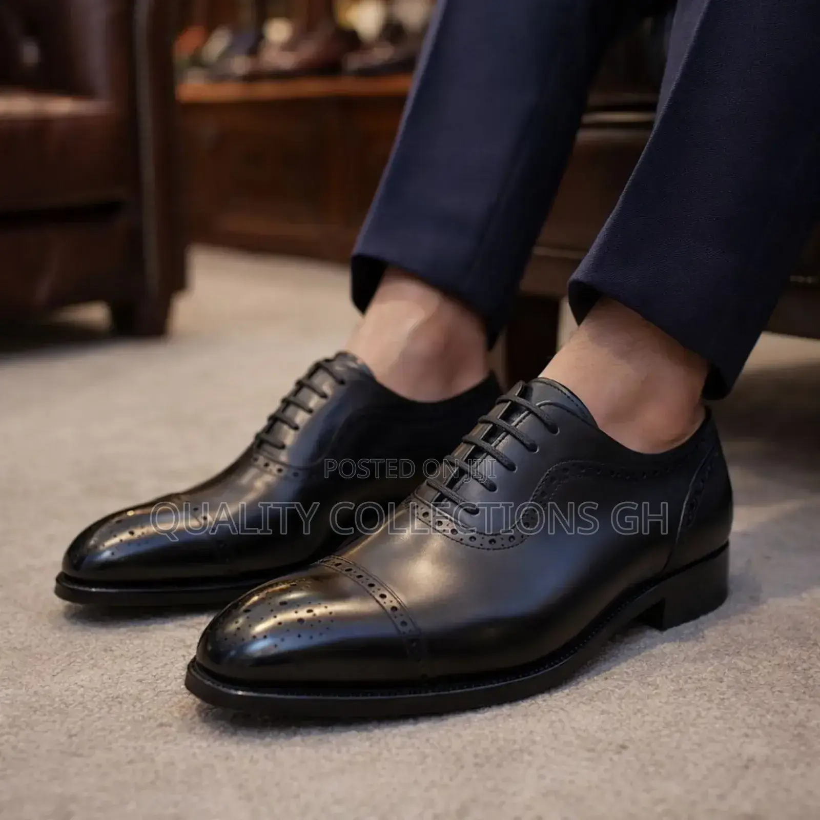 High Quality Executive Men Shoe Leather