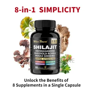 Shilajit Ashwagadhaka Rhodiola Rosea Panax Ginseng 60 Cap.