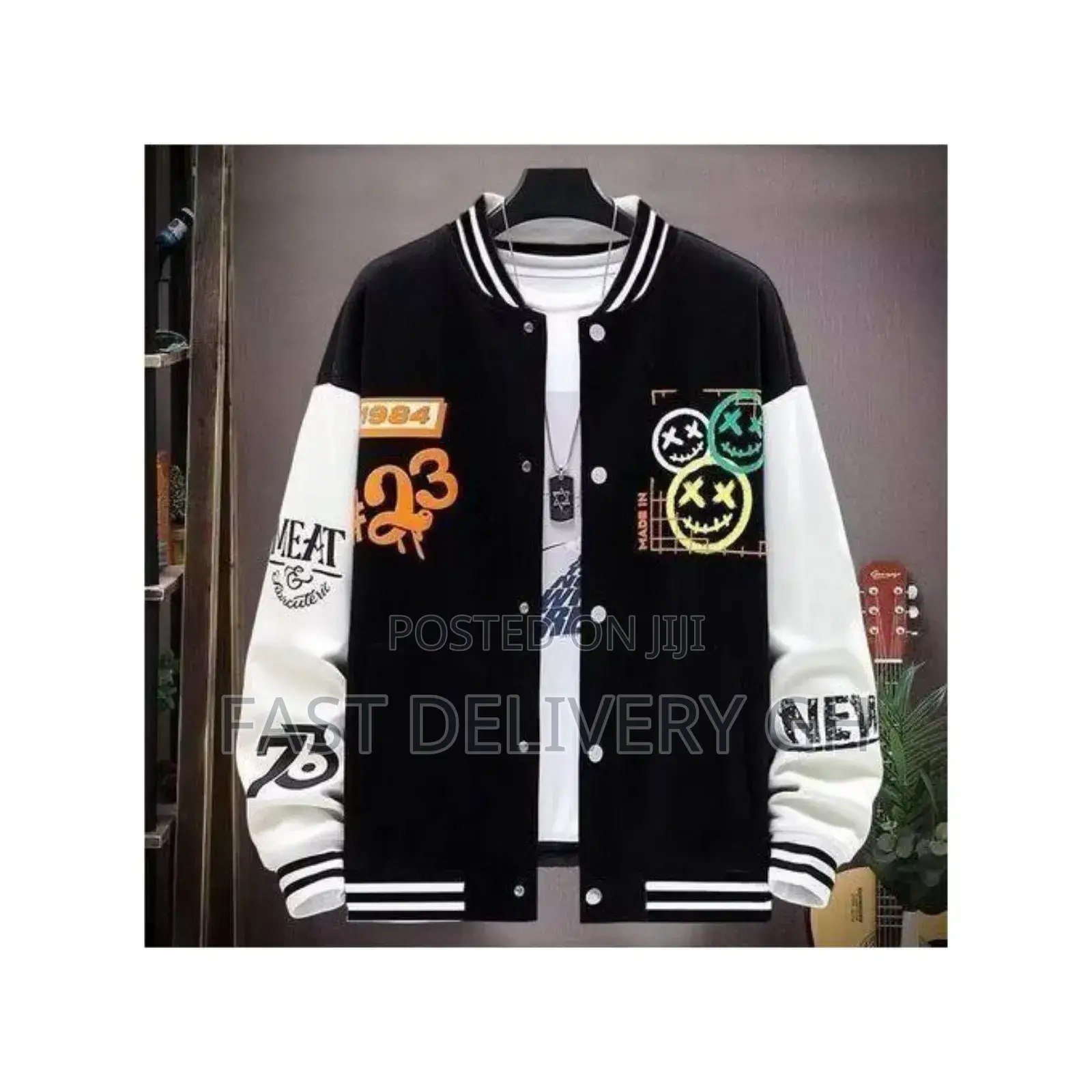 Men's Fashionable Baseball Jacket Windproof Thin Jacket