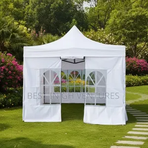 White Heavy Duty 10ftx10ft Foldable Tent Enclosed With Windows Door