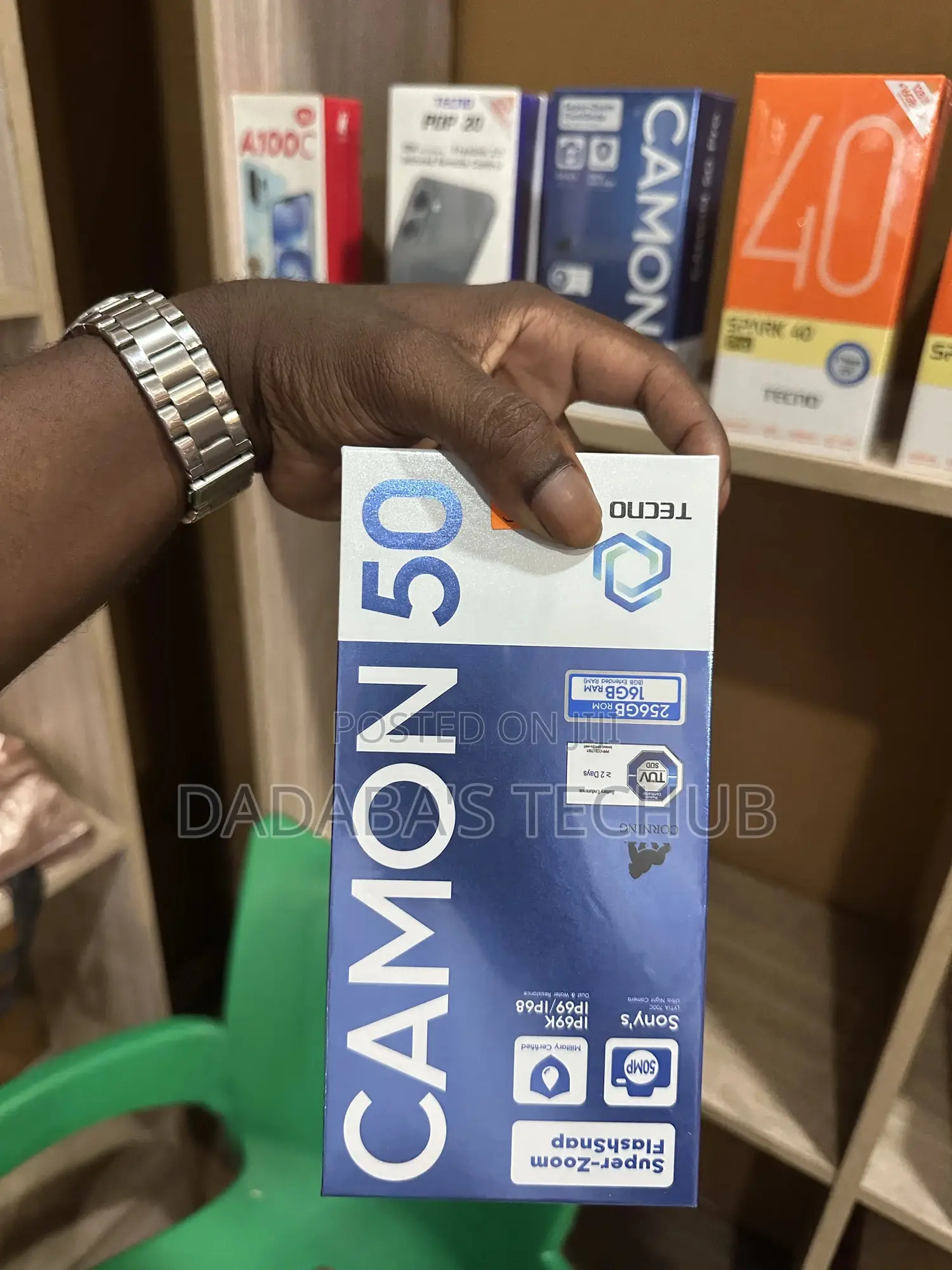 New Tecno Camon 50 256 GB Blue