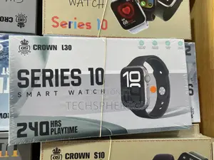 Crown L30 Series 10 Smartwatch - 240hrs Playtime - Brand New