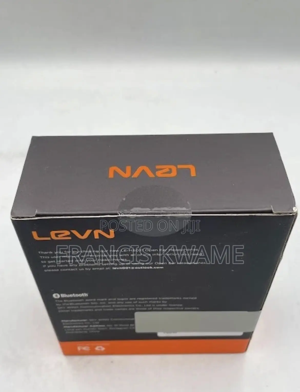 Levn Le-hs031 Open Ear Headphones Bluetooth 5.3 Sport Wireless Mic.