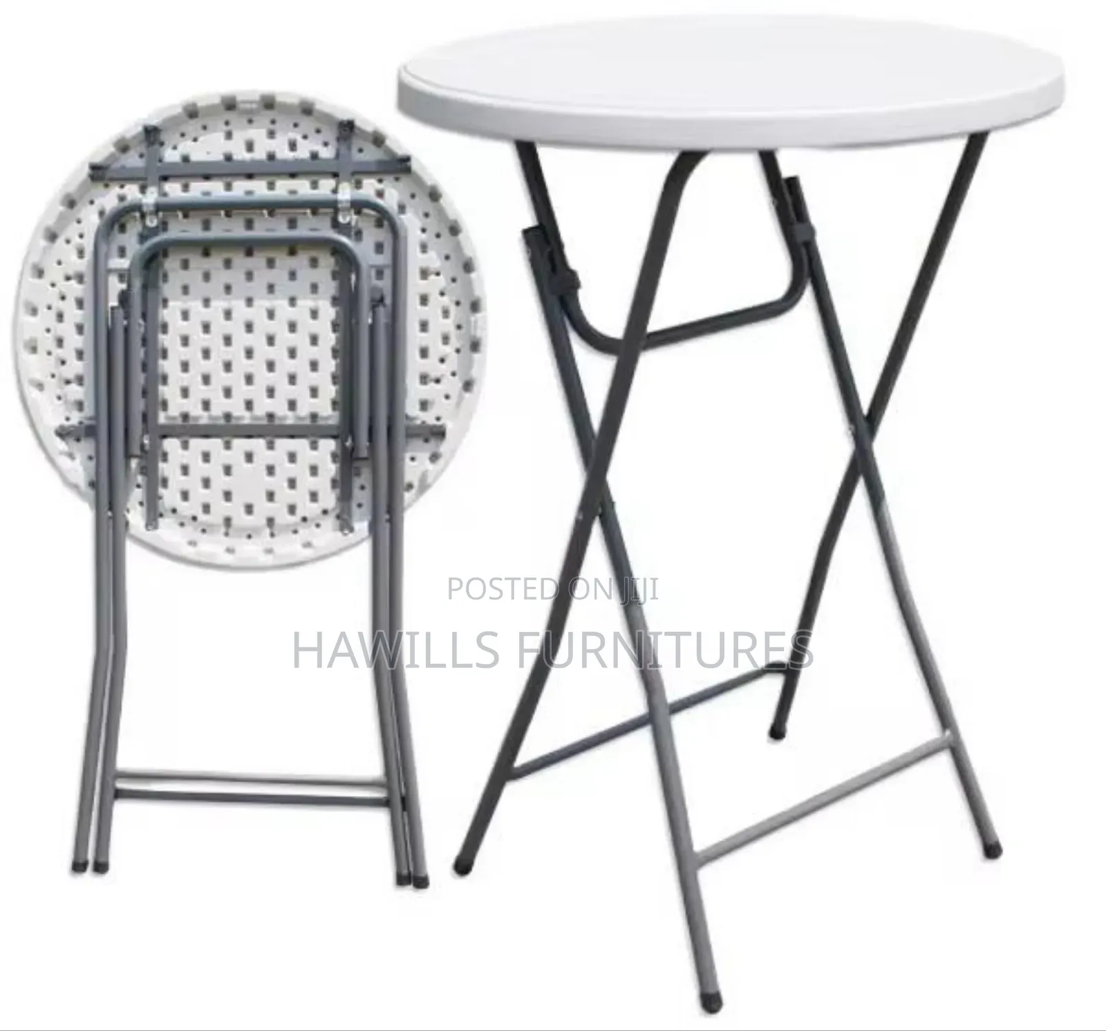 Foldable Cocktail Table or High-Top Table