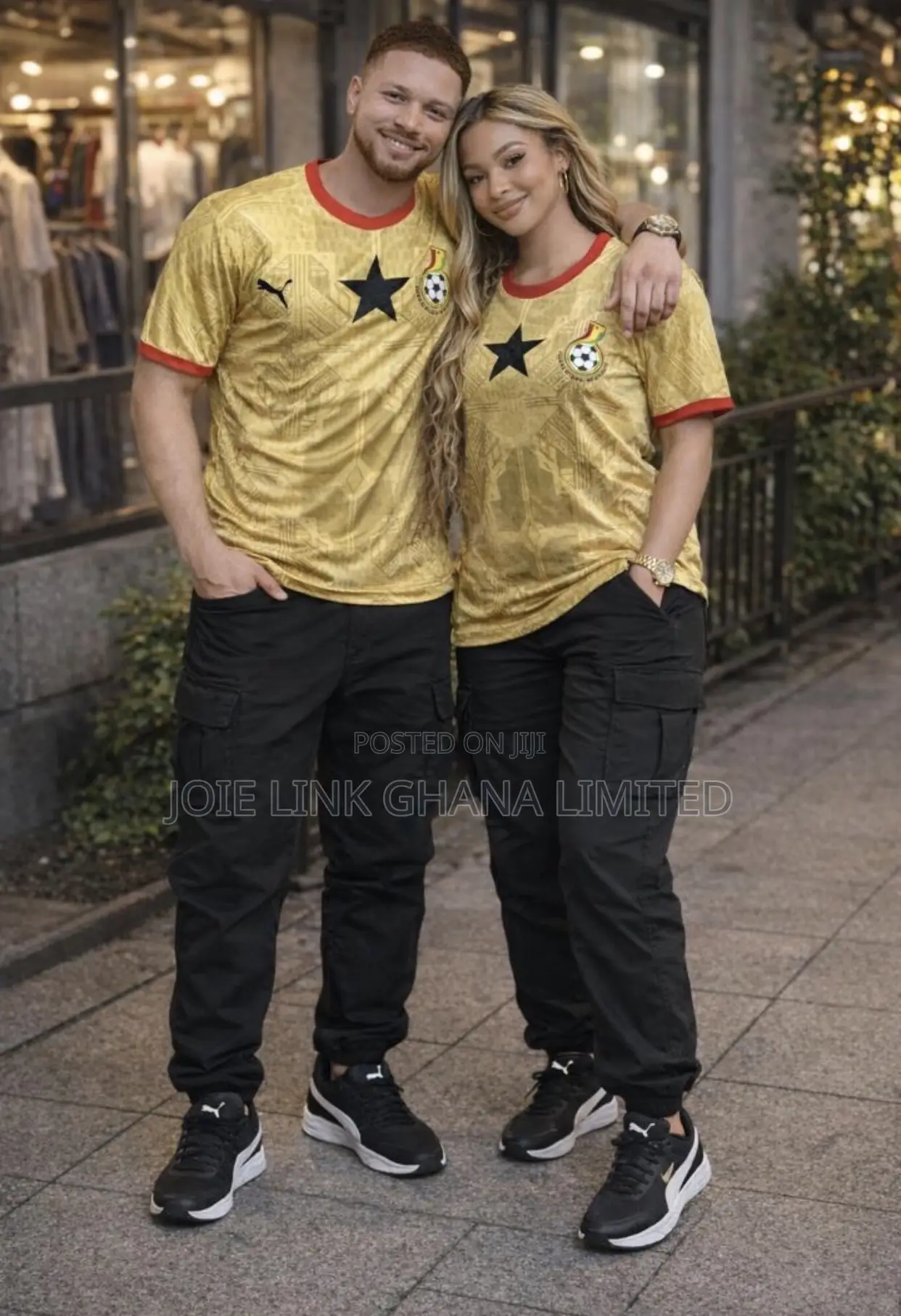 Gold Color Ghana Jerseys Available in Stock