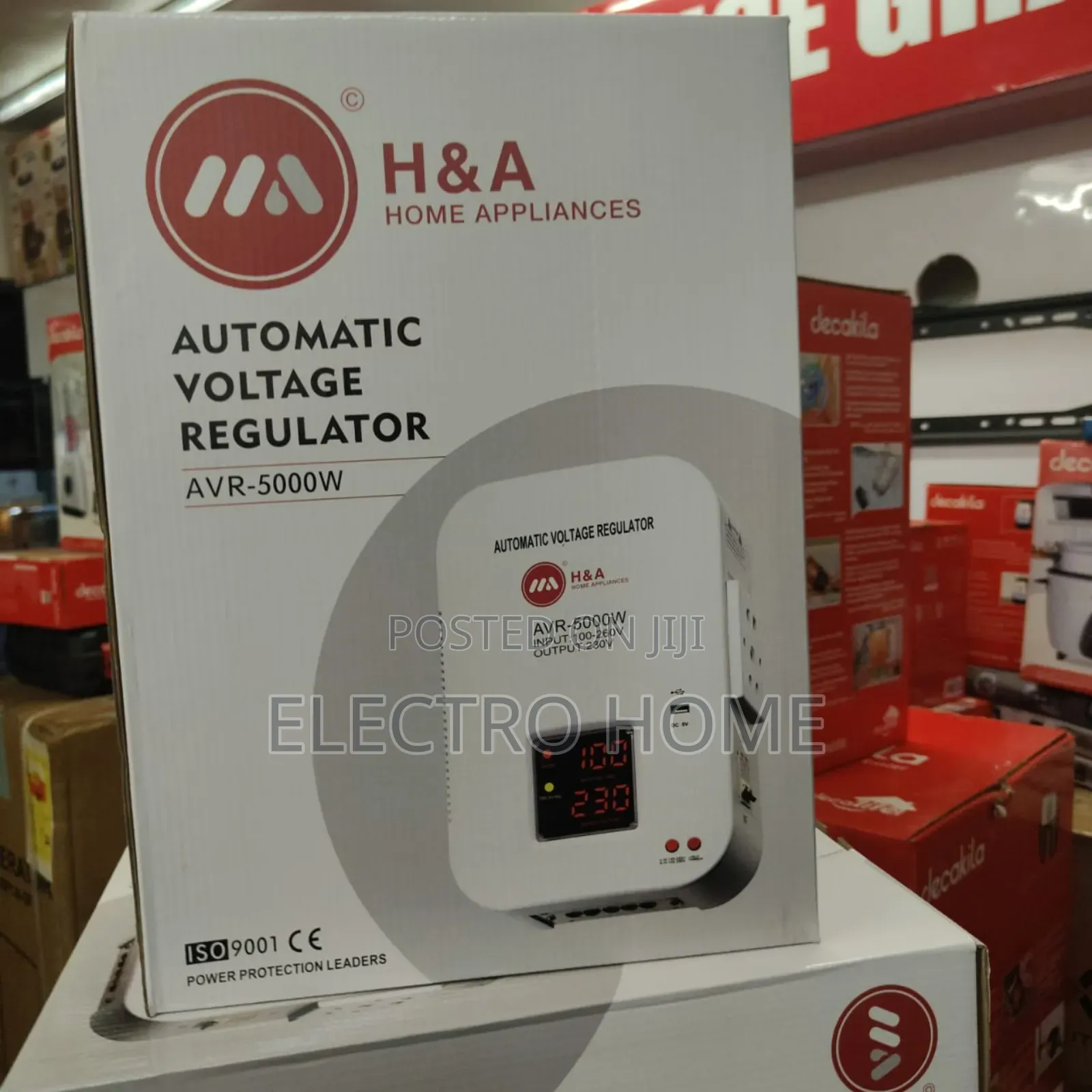 H a Wall Mount Avr Automatic Stabilizer 5000w