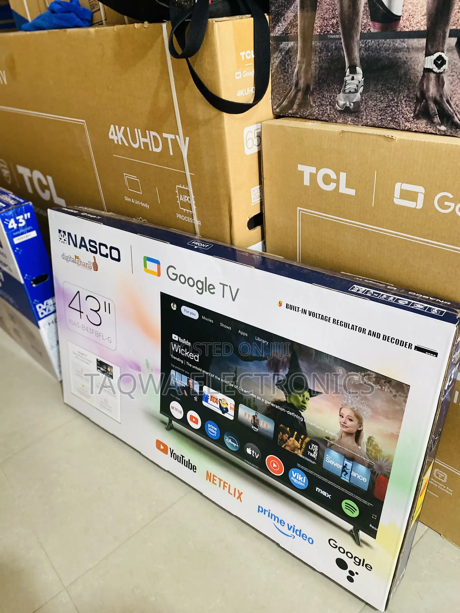 Featuring Slim Nasco 43 Inches Smart Google Tv