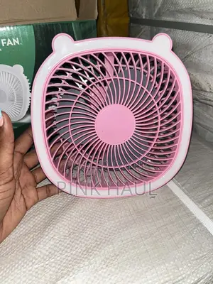 Rechargeable Table Fan With Light