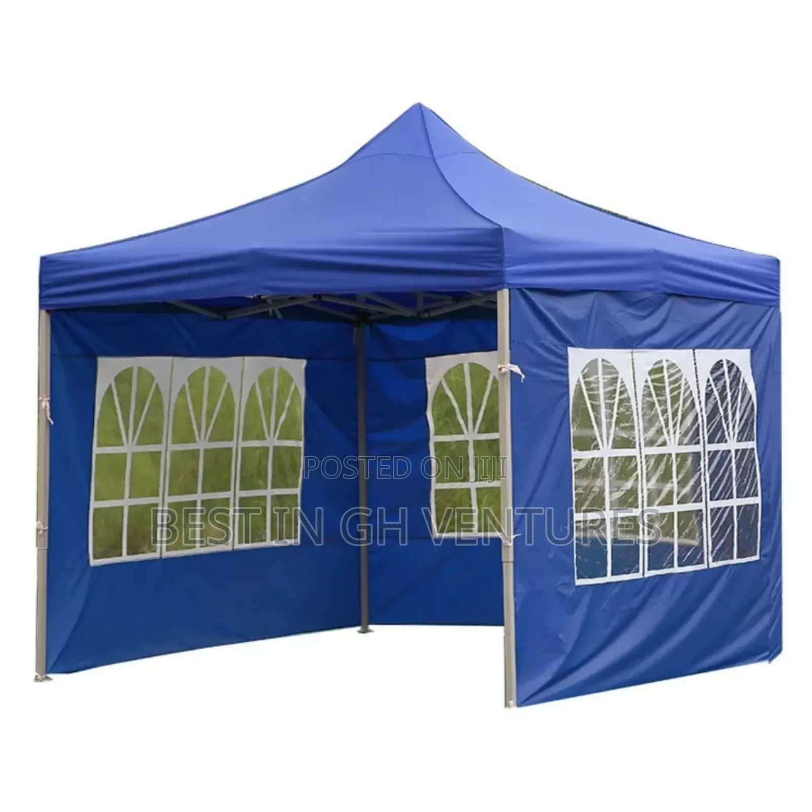 Blue 10ftx10ft Enclosed Tent With Wimdows