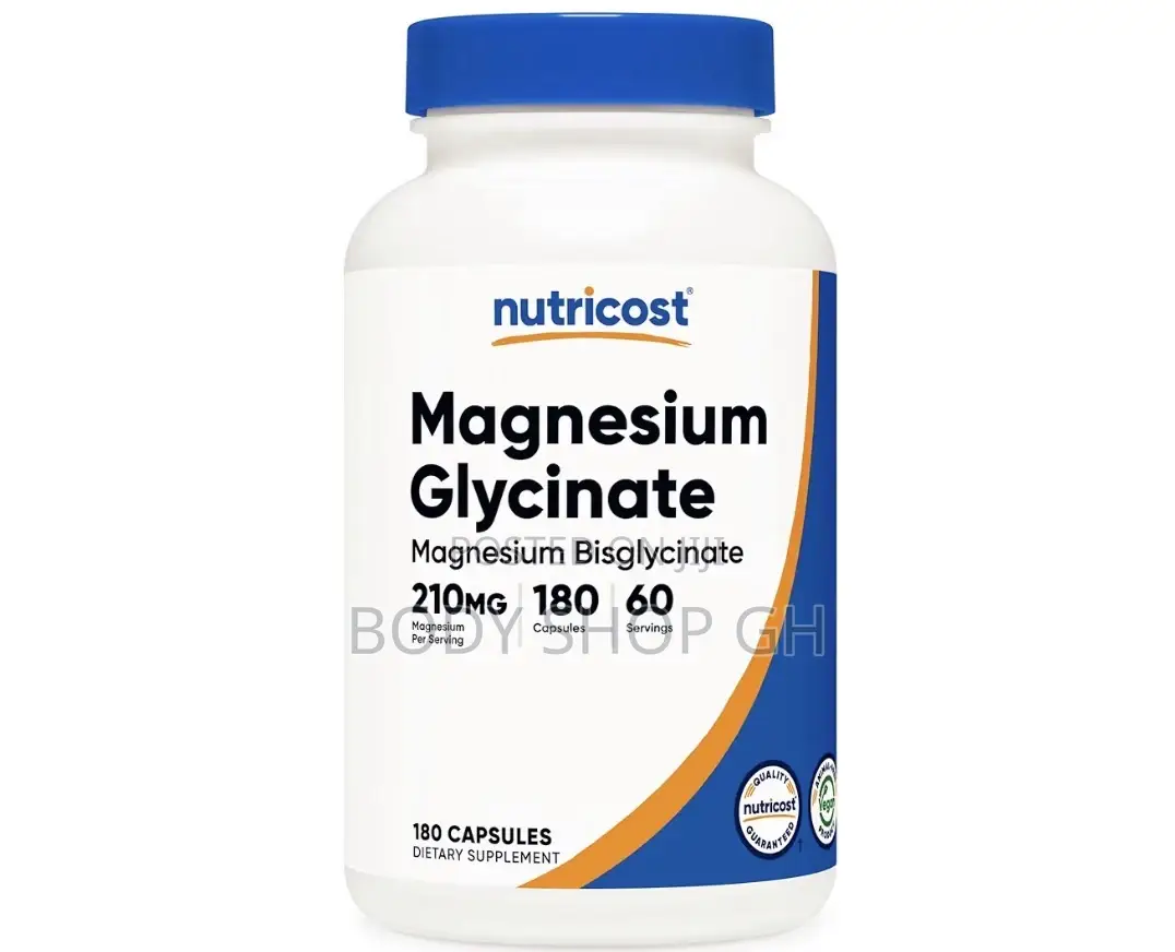 Nutricost Magnesium Glycinate (180 Capsules, 210 Mg Per Serving)