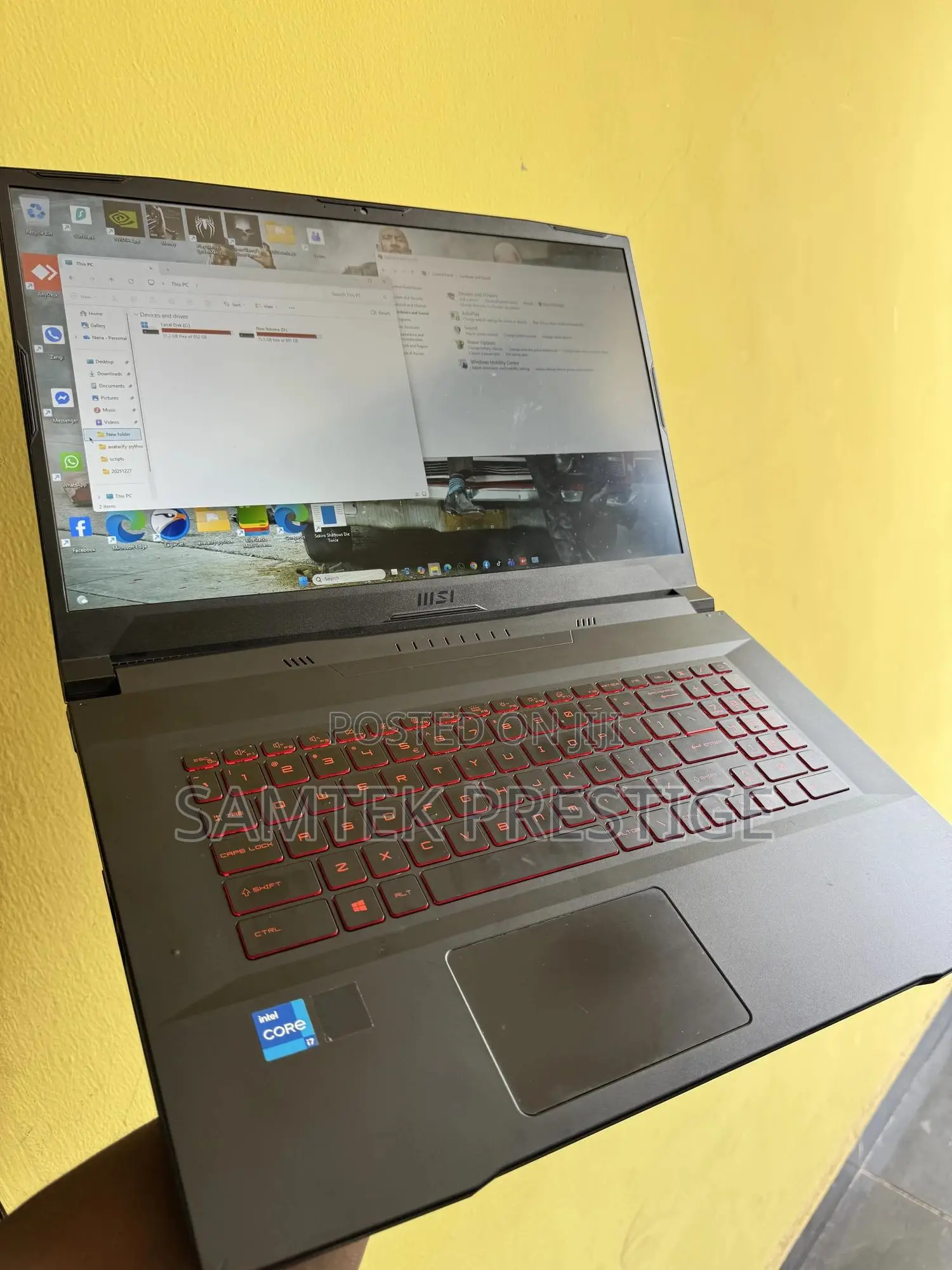 Laptop MSI Katana GF66 32GB Intel Core i7 HDD+SSD 1T