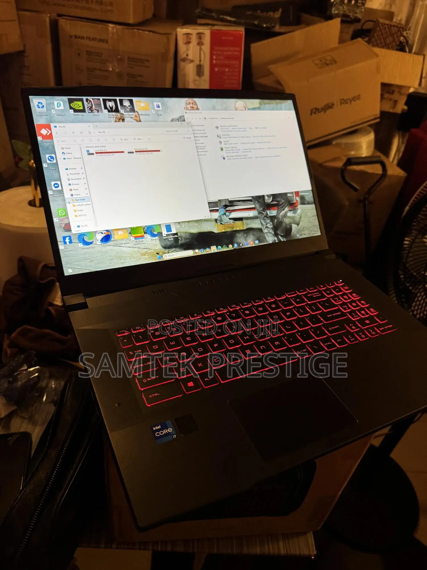 Laptop MSI Katana GF66 32GB Intel Core i7 HDD+SSD 1T