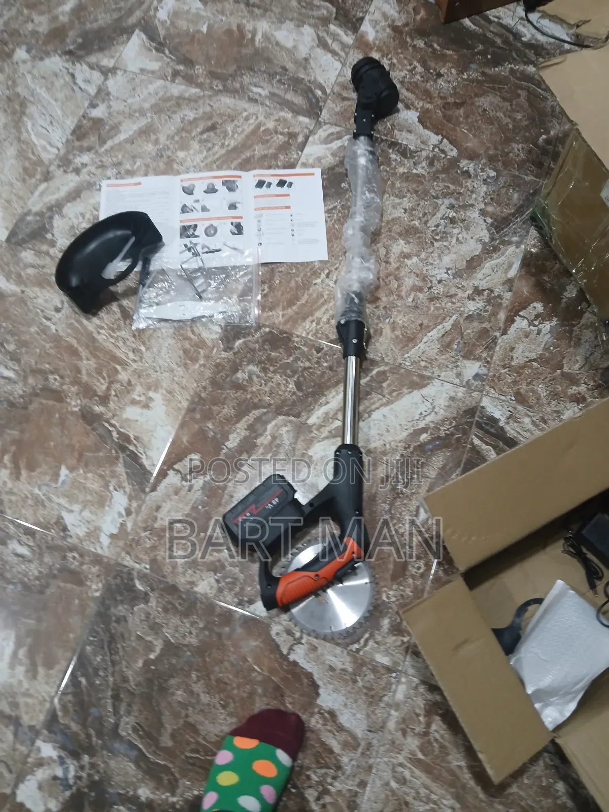 Electric Lawn Mower Portable Cordless Grass Trimmer