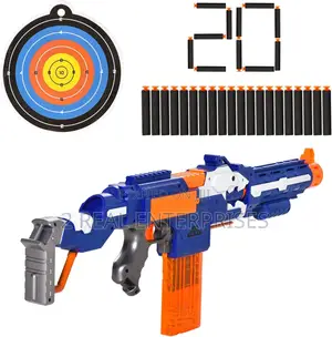 Electric Reload Extra Larger Nerf Gun Toy Gun With 20 Soft Bullets