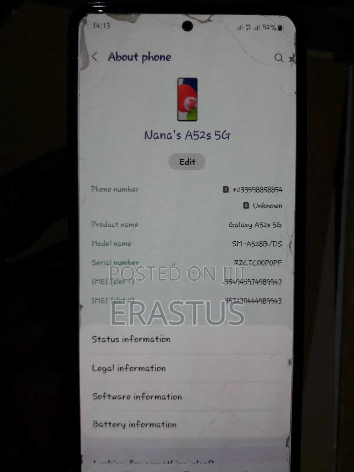 Samsung Galaxy A52 5G 128 GB Black