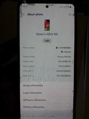 Samsung Galaxy A52 5G 128 GB Black