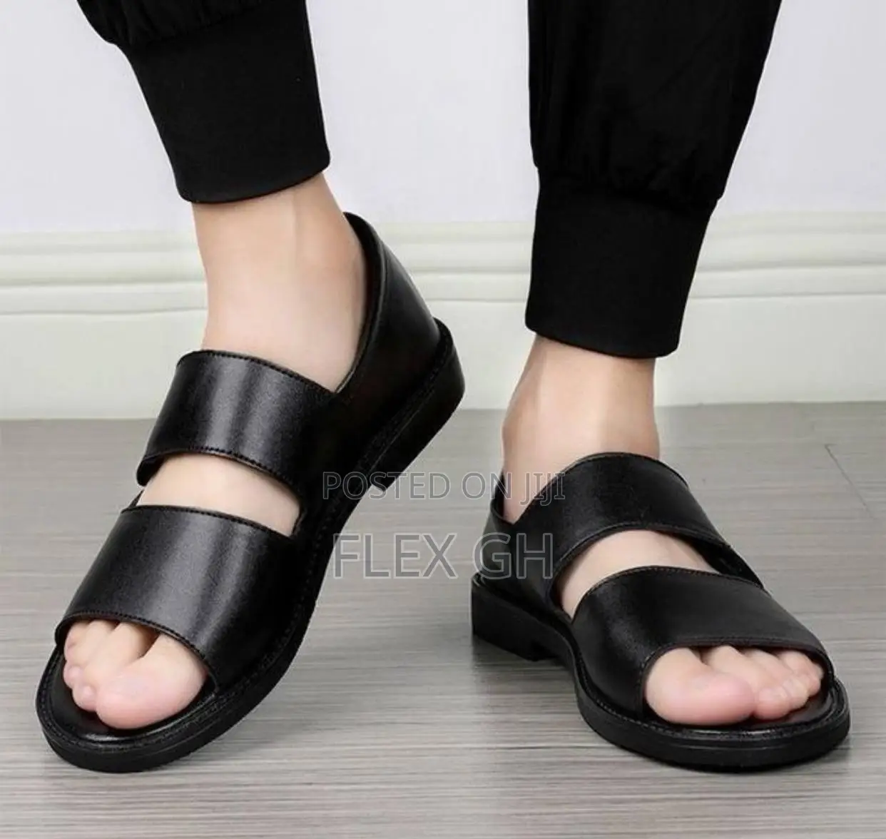 Men's Breathable Sandals Slippers Casual Shoes - Black