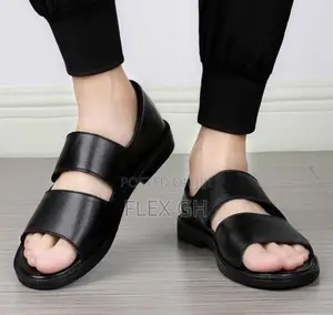 Men's Breathable Sandals Slippers Casual Shoes - Black