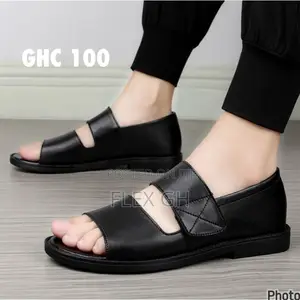 Men's Breathable Sandals Slippers Casual Shoes - Black
