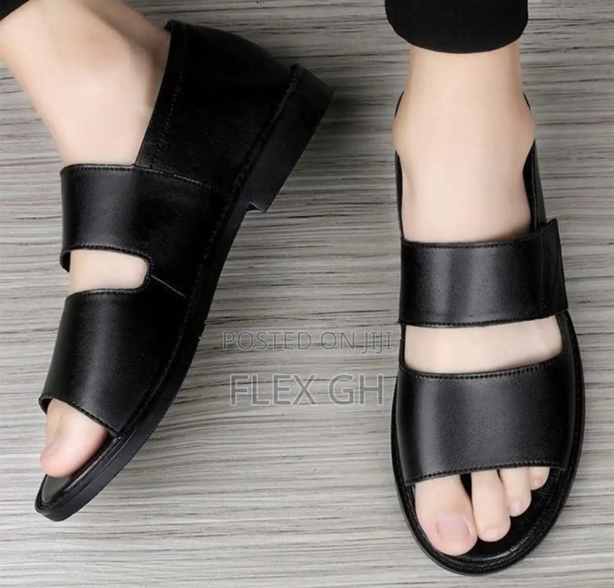 Men's Breathable Sandals Slippers Casual Shoes - Black