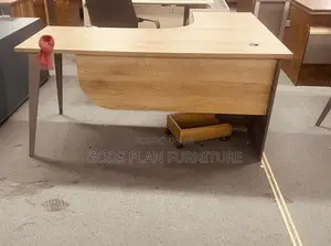 Wooden L - Shaped Office Desk