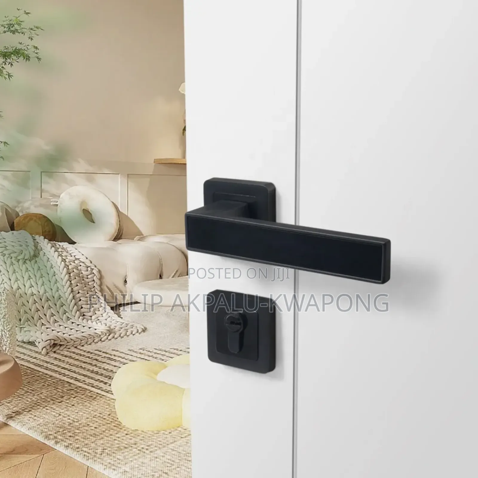 Door Lock Rosette Square Lock Set