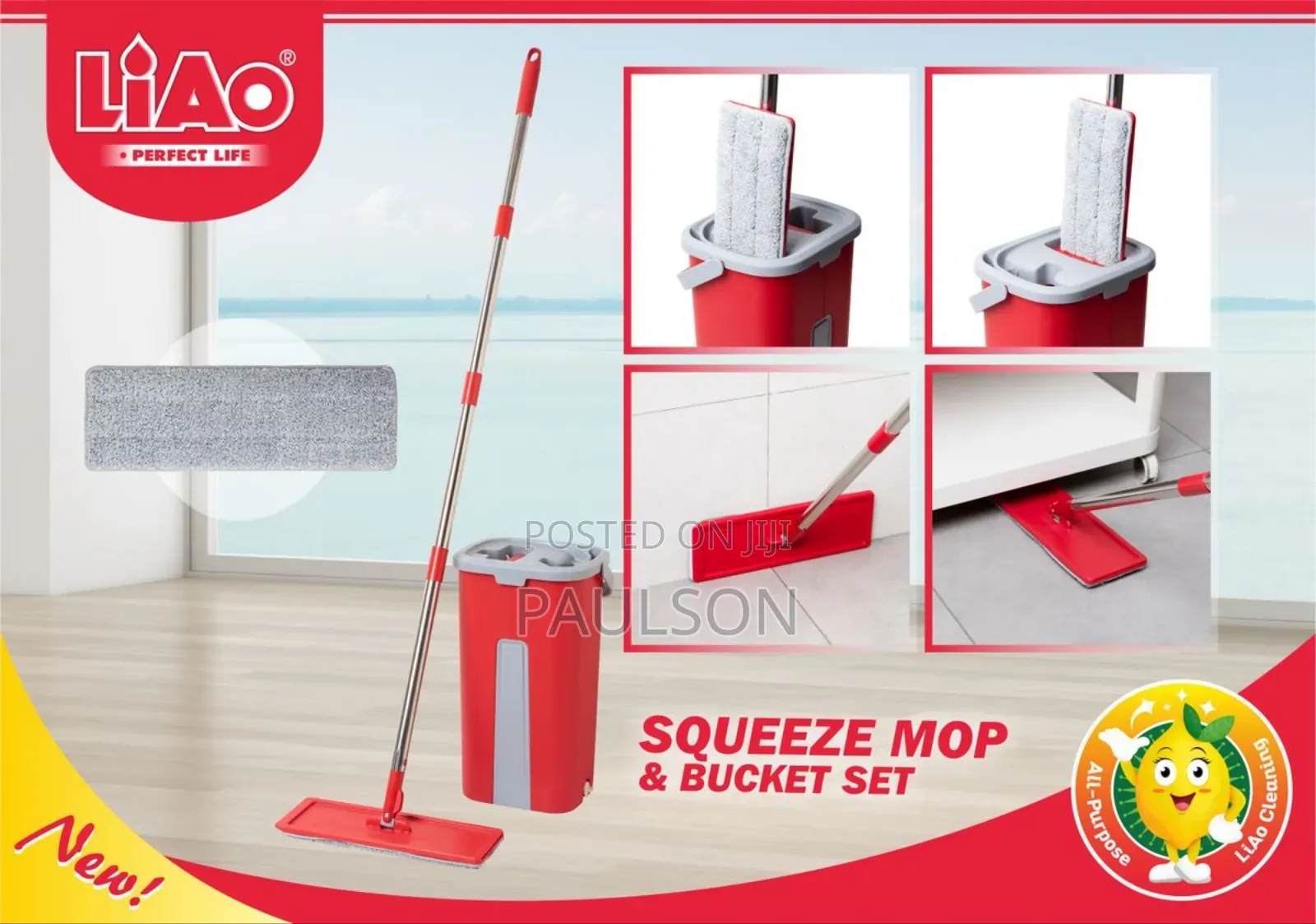 Liao Squeeze Mop and Bucket Set