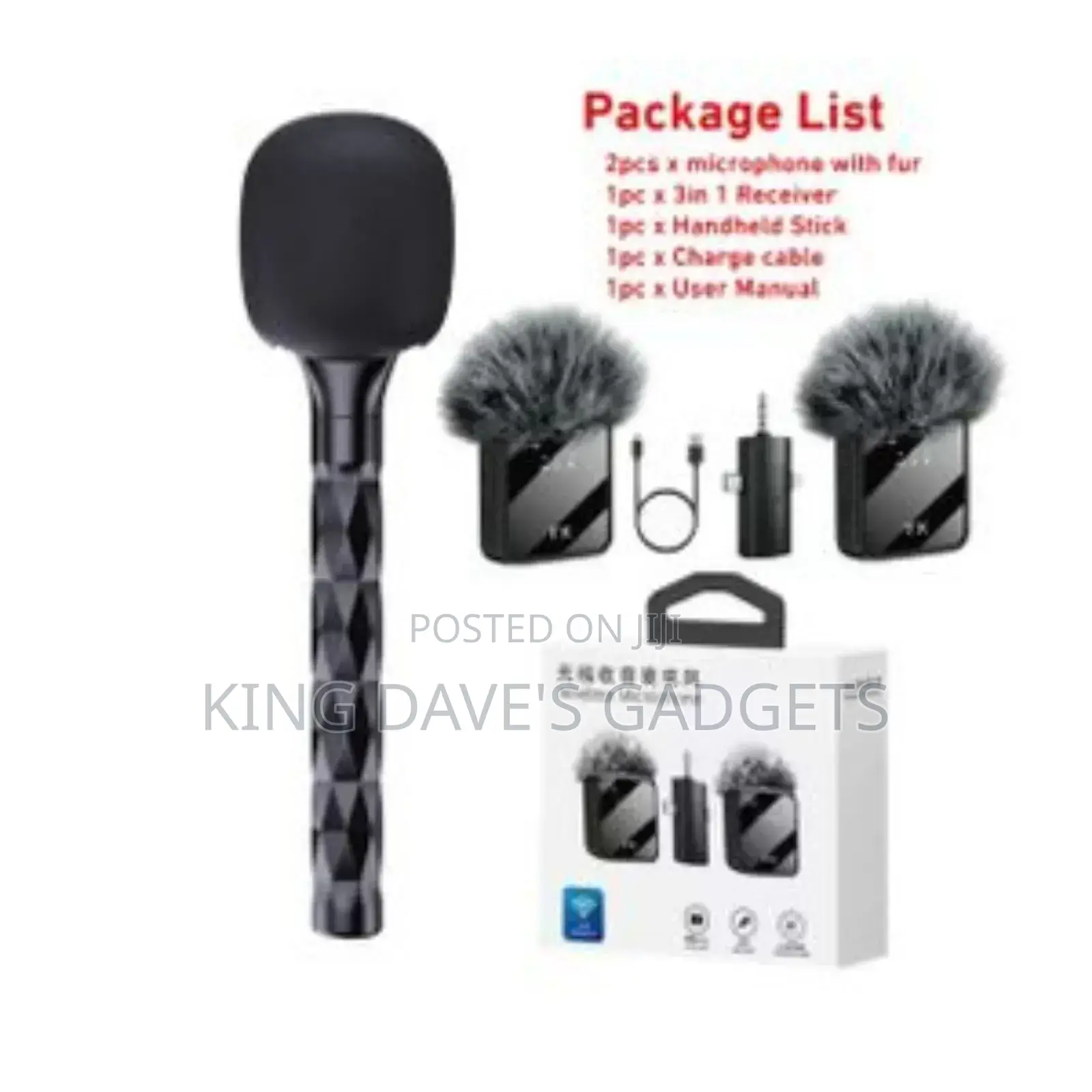 Wireless Microphone Interview Stick