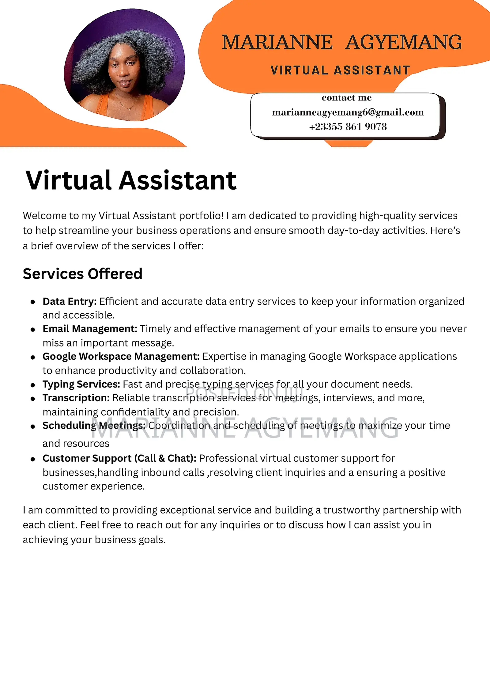 Virtual Assistant