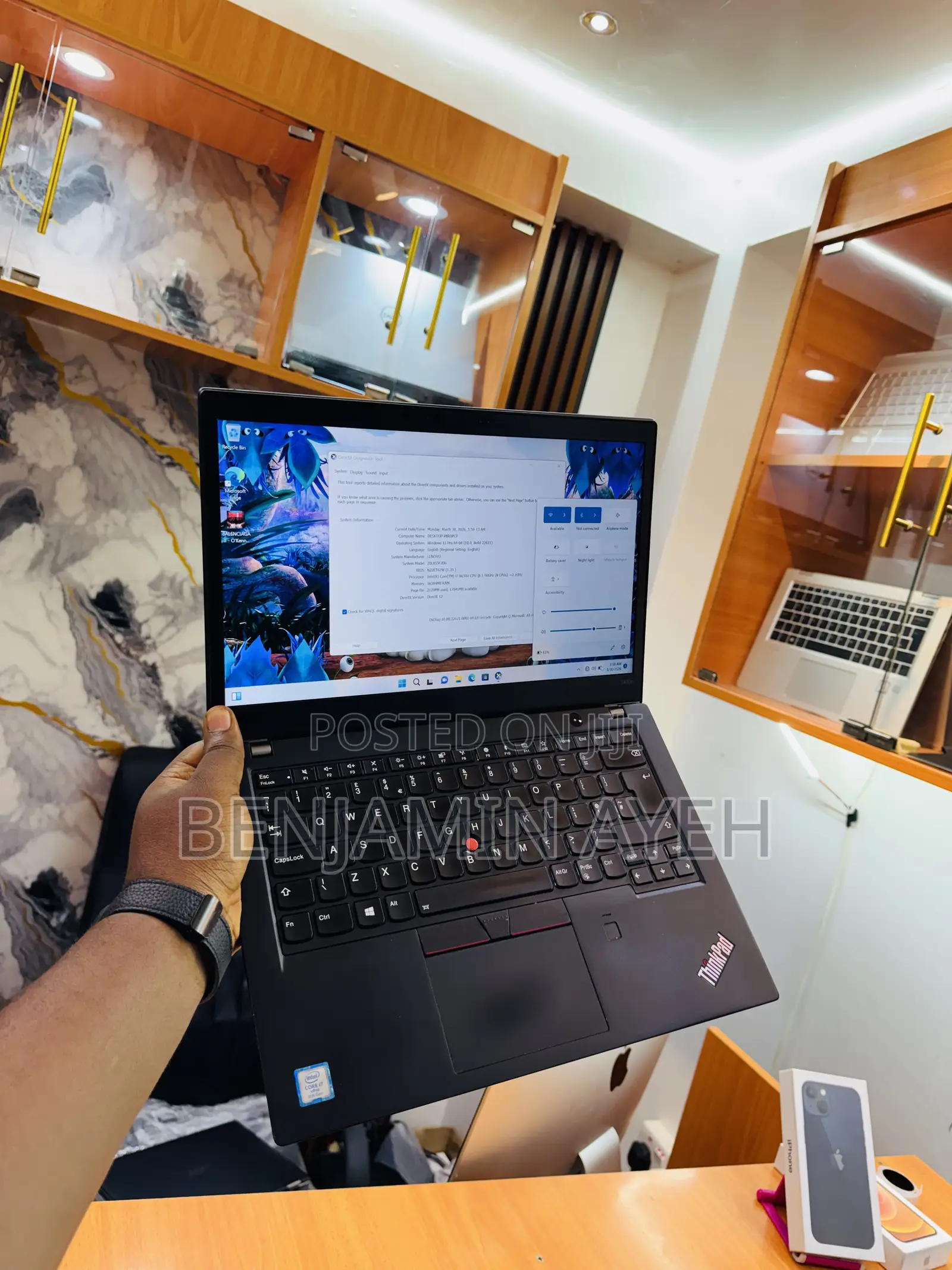 Laptop Lenovo ThinkPad T480s 16GB Intel Core i7 SSD 256GB