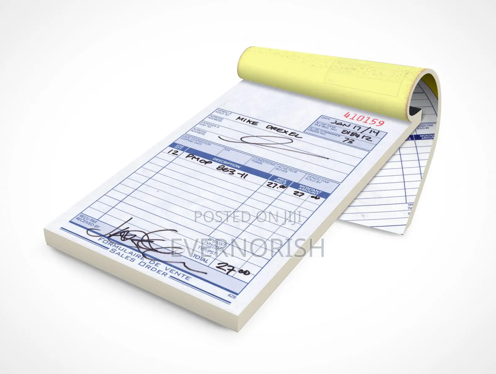 Reciept / Invoice Book