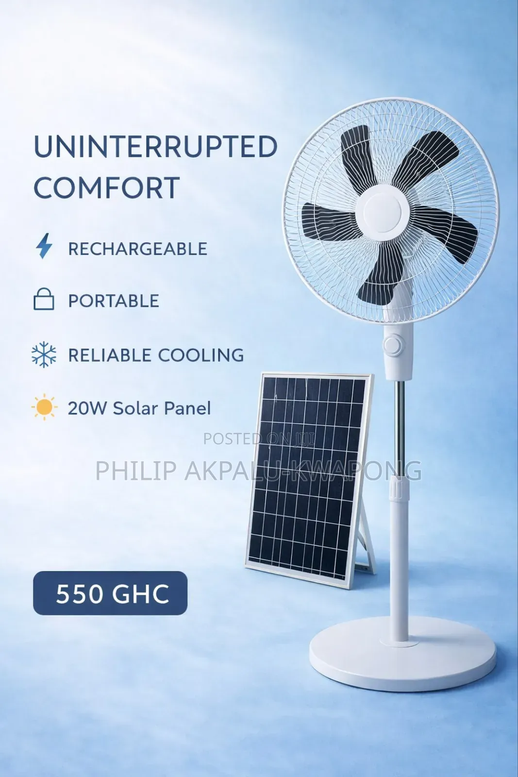 Rechargeable Fan
