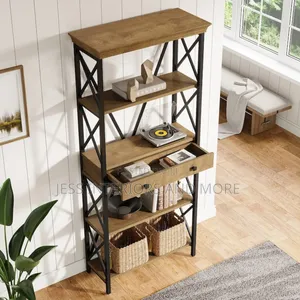Bookshelf With Drawers With Storage