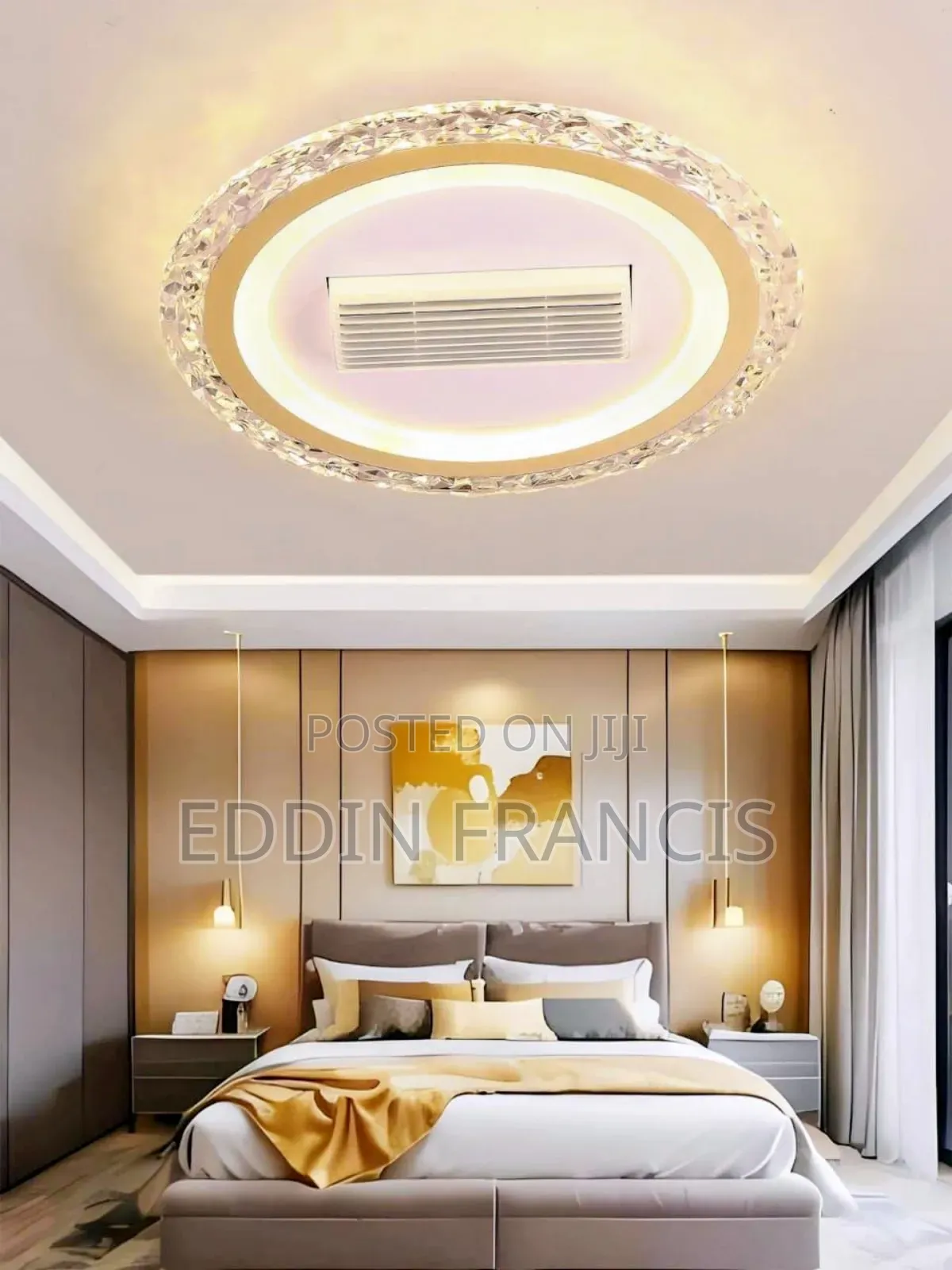 Stylish Hidden Fan Light With Remote Control + Voice Control + Remote