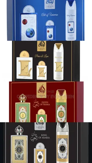 Lataffa Gift Set(Art of Universe, Peace Love , King Queen of Arabia)