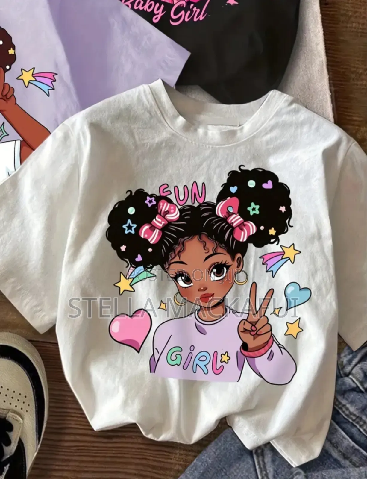 3pcs Set Cute T-Shirts for 1-2yrs Only